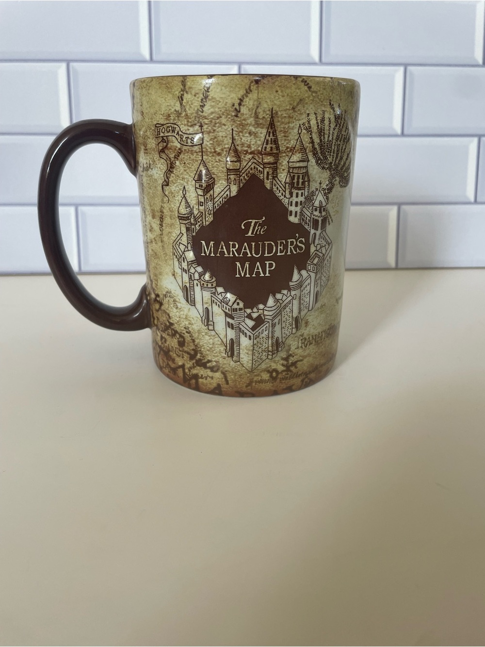 The Marauder's Map Ceramic Mug - Brown/Beige Harry Potter up to no good